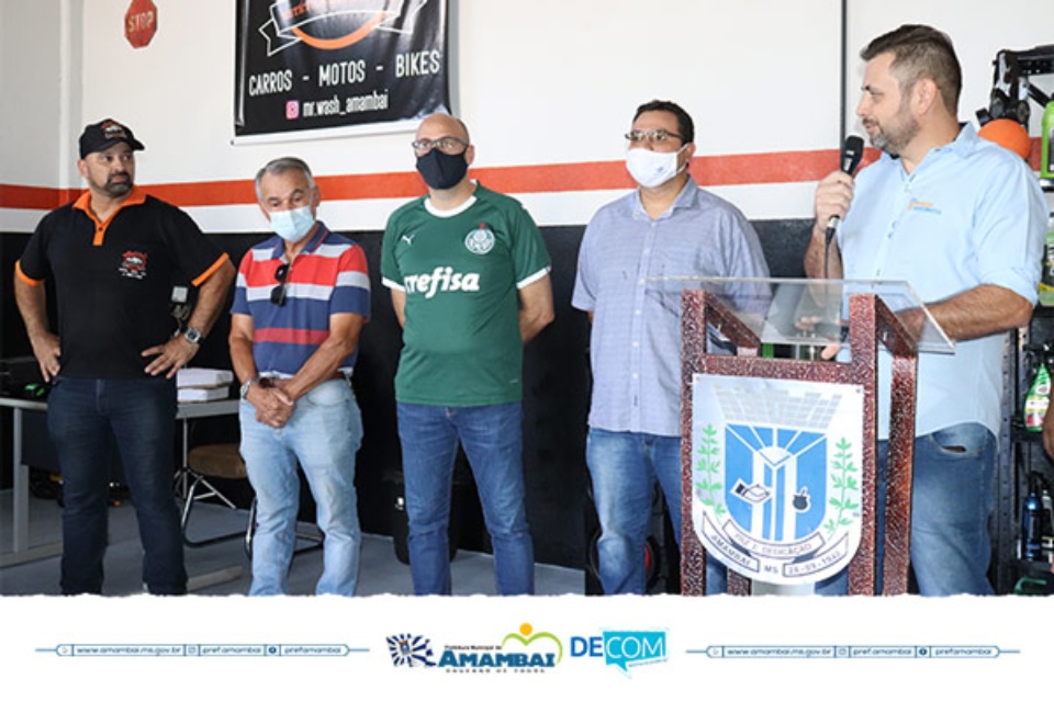 Jaime Ledesma reinaugurou empresa Mr. Wash Estética Automotiva neste sábado