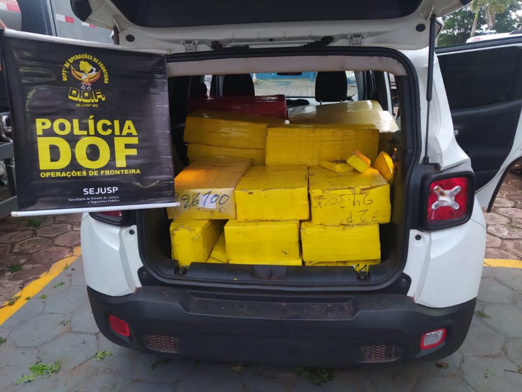 DOF apreende quase 800kg de maconha em Amambai