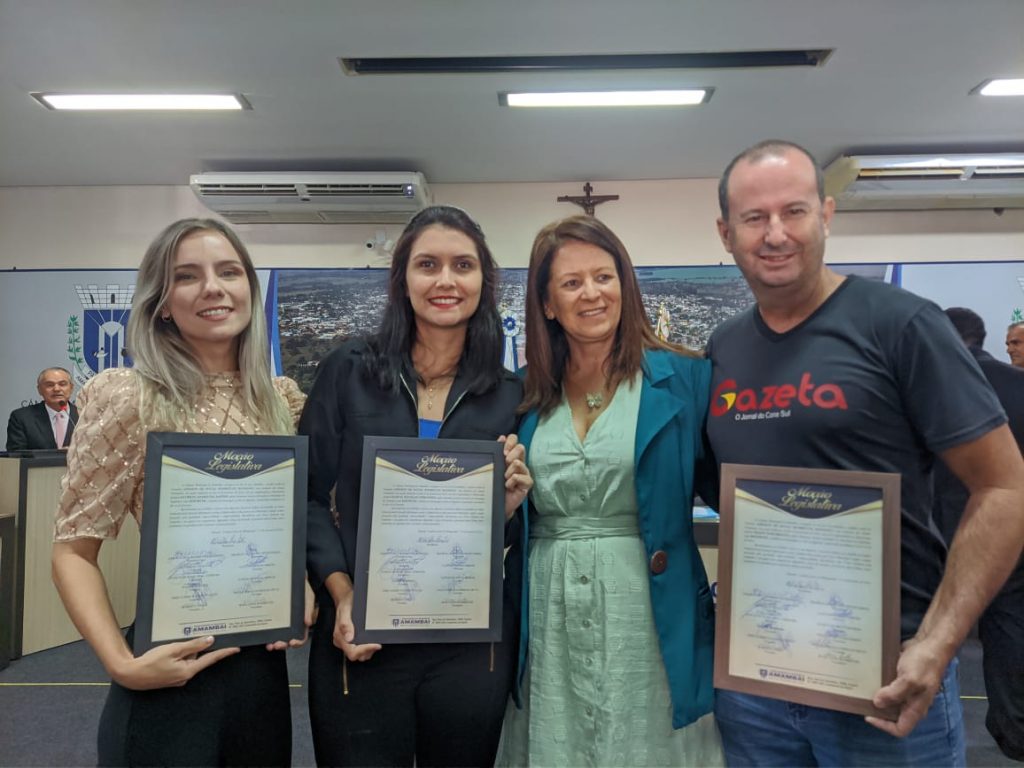 Repórteres de Amambai são homenageados pela Câmara