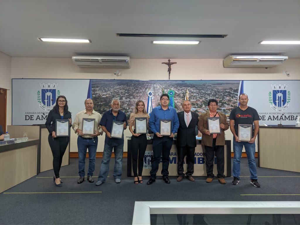 Repórteres de Amambai são homenageados pela Câmara