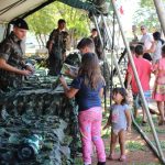 O 17º RC MEC realizou a Exposição de Material de Emprego Militar na Praça Cel. Valêncio de Brum em Amambai