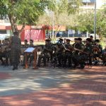 O 17º RC MEC realizou a Exposição de Material de Emprego Militar na Praça Cel. Valêncio de Brum em Amambai