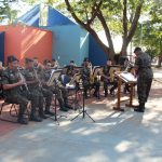 O 17º RC MEC realizou a Exposição de Material de Emprego Militar na Praça Cel. Valêncio de Brum em Amambai