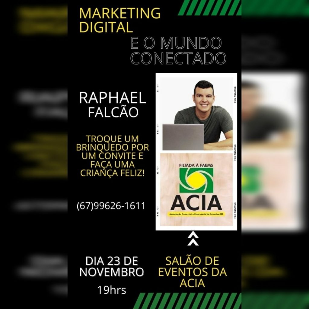 Acia promove palestra sobre marketing digital nesta quarta-feira(23);Veja como participar