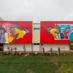 Artista finaliza mural de 166 metros no IFMS de Ponta Porã