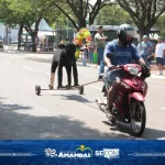 Competição Boi-Moto diverte e premia laçadores durante Super Domingo