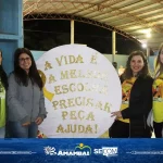 Com aulão de crossfit e música ao vivo, servidores municipais participaram de ação do Setembro Amarelo