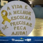 Com aulão de crossfit e música ao vivo, servidores municipais participaram de ação do Setembro Amarelo