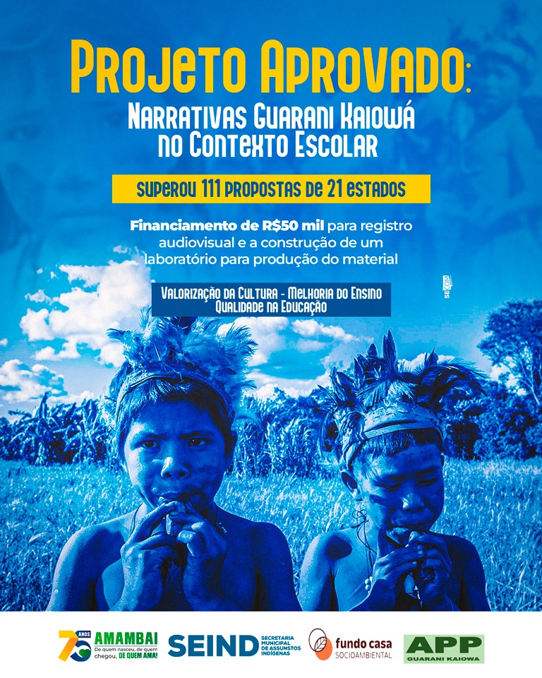 Parceria entre APP, SEIND e Escola Guarani tem projeto aprovado no Fundo Casa Socioambiental