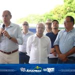 Governador Barbosinha e prefeito Dr. Bandeira inauguram obras de Infraestrutura e Saneamento em Amambai