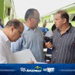 Governador Barbosinha e prefeito Dr. Bandeira inauguram obras de Infraestrutura e Saneamento em Amambai