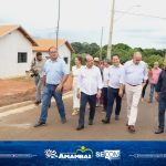 Governador Barbosinha e prefeito Dr. Bandeira inauguram obras de Infraestrutura e Saneamento em Amambai