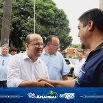 Governador Barbosinha e prefeito Dr. Bandeira inauguram obras de Infraestrutura e Saneamento em Amambai