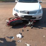 Bombeiros de Amambai socorrem vítima de acidente de trânsito