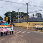 Servidores da Agepen protestam em Amambai por regulamentação da Polícia Penal