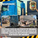 Polícia Civil recupera caminhão subtraído em Amambai