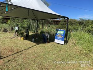 SEMAI realiza mutirão de limpeza e plantio de árvores no Rio Amambai