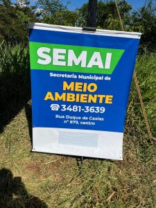 SEMAI realiza mutirão de limpeza e plantio de árvores no Rio Amambai