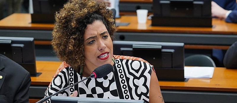 Líder do Psol, Talíria Petrone orientou bancada a votar contra PL por conta de trechos entendidos como risco à liberdade de expressão - Pablo Valadares / Câmara dos Deputados