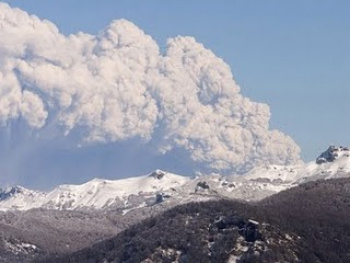 Cinzas de vulcão no Chile