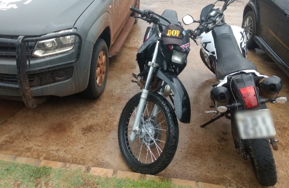  As duas motocicletas Yamaha XT 600 estavam adulteradas