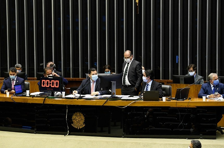 Primeira parte da sessão do Congresso foi presidida a partir do Plenário da CâmaraEdilson Rodrigues/Agência Senad