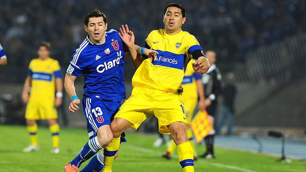 Riquelme ditou o ritmo do Boca Juniors, outra vez finalista da Libertadores (Foto: Agência AFP)