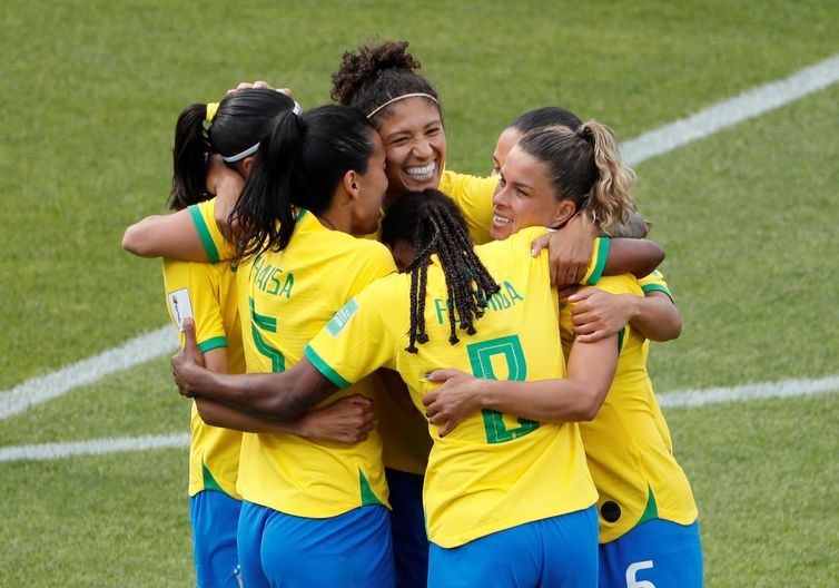 Copa do Mundo Feminina 2019: Segundo gol de Cristiane do Brasil contra a Jamaica - Reuters/Emmanuel Foudrot/Direitos reservados