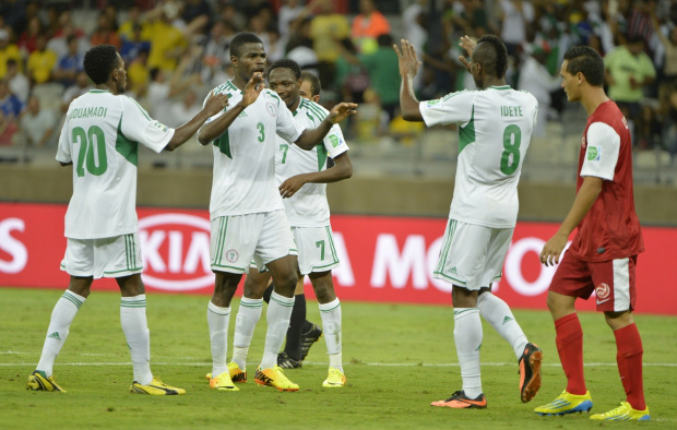 Nigéria leva gol, mas aplica 6 a 1 no Taiti no Mineirão