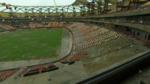 Manaus corre contra o tempo para entregar a Arena Amazônia à Fifa até 31 de dezembro