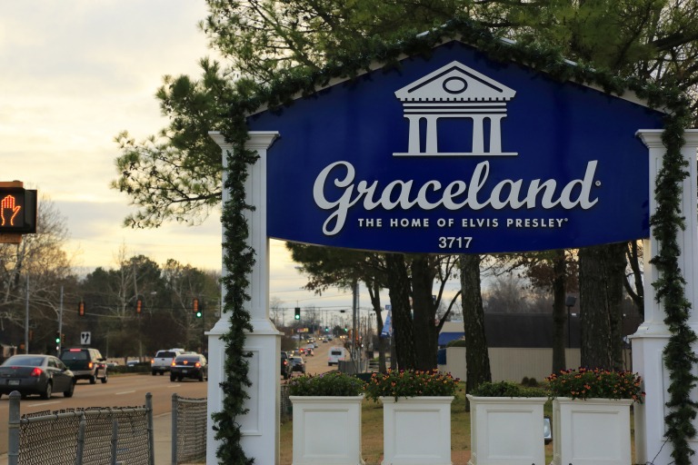 Graceland foi a casa de Elvis Presley Foto: Getty Images