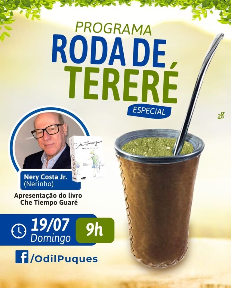 Programa Roda de Tereré tem a participação no domingo (19) de Nery da Costa Jr.