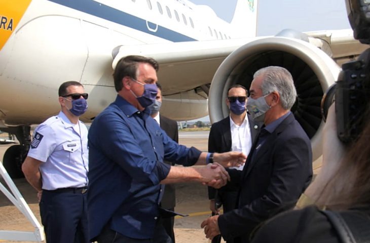 Presidente Bolsonaro e o governador Reinaldo Azambuja / Foto: Chico Pinheiro