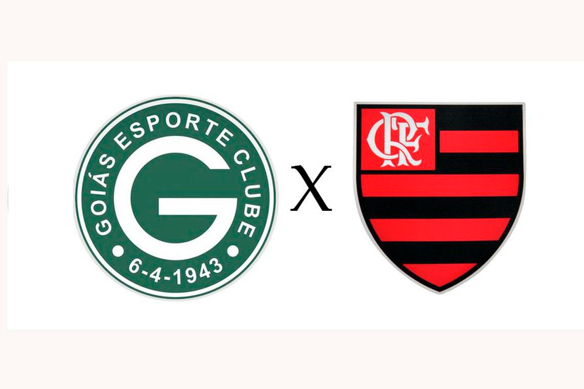 Goiás X escudo do Flamengo