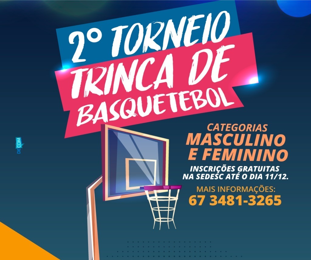 Prefeitura de Amambai promove Torneio de Trinca de Basquetebol Interno