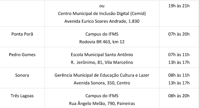 Matrícula para cursos a distância do IFMS será nos dias 19 e 20