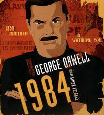 Capa do livro 1984, de George Orwell.