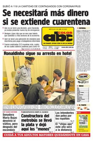 Caso Ronaldinho foi capa de jornal paraguaioFoto: Reprodução / Reprodução