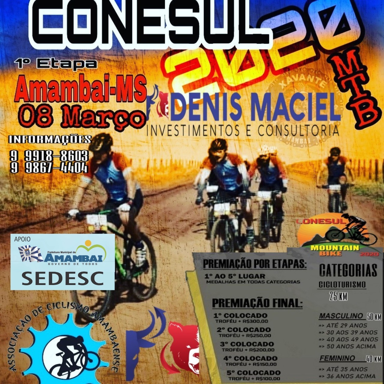 Amambai abre Campeonato Conesul de Montain Bike neste domingo (8)