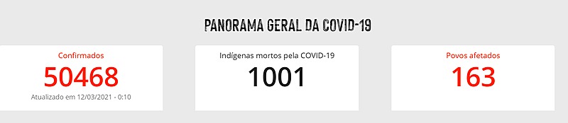 Brasil registra mais de mil mortes indígenas por covid-19 / Reprodução